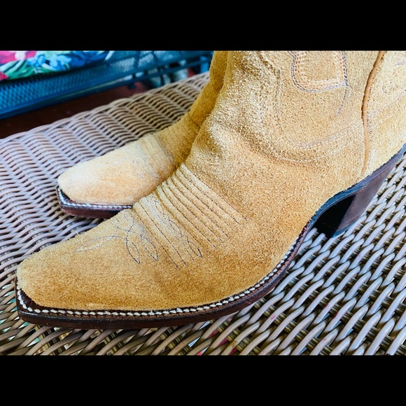 Beautiful Rodney Ammons Rough-out Cowboy Boots - Picture 5 of 8